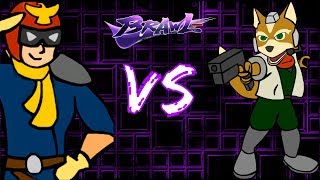Captain Falcon Vs Fox Combo Showdown Brawl Minus Tas