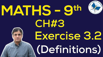 Maths Class 9 Chapter 3 Exercise 3.2 definitions