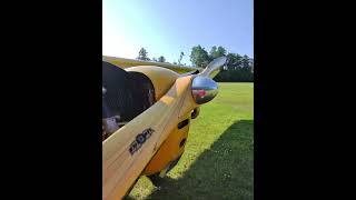 Starting a 1939 Piper J3 Cub