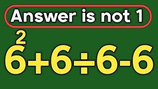 6²+6÷6-6 = ❓ / Most people get this order of operations wrong / PEMDAS rules question 