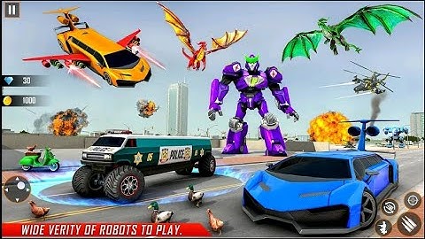Limousine Robot Car Games-Android Gameplay #2024