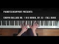 Chopin ballade no 1 tutorial  full