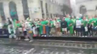 Irish Fans sing YaYa Kolo song -  Ireland fans - Bordeaux Euro 2016 - Ireland Belgium - Supporters