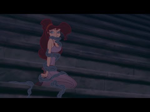 Hercules (1997) - Megara's Capture in Shadowy Restraints