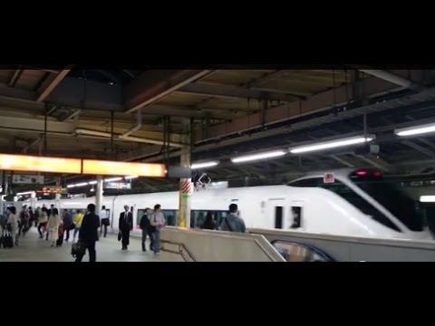 いわきに向かう上野東京ライン常磐線特急ひたちが東京駅を出発