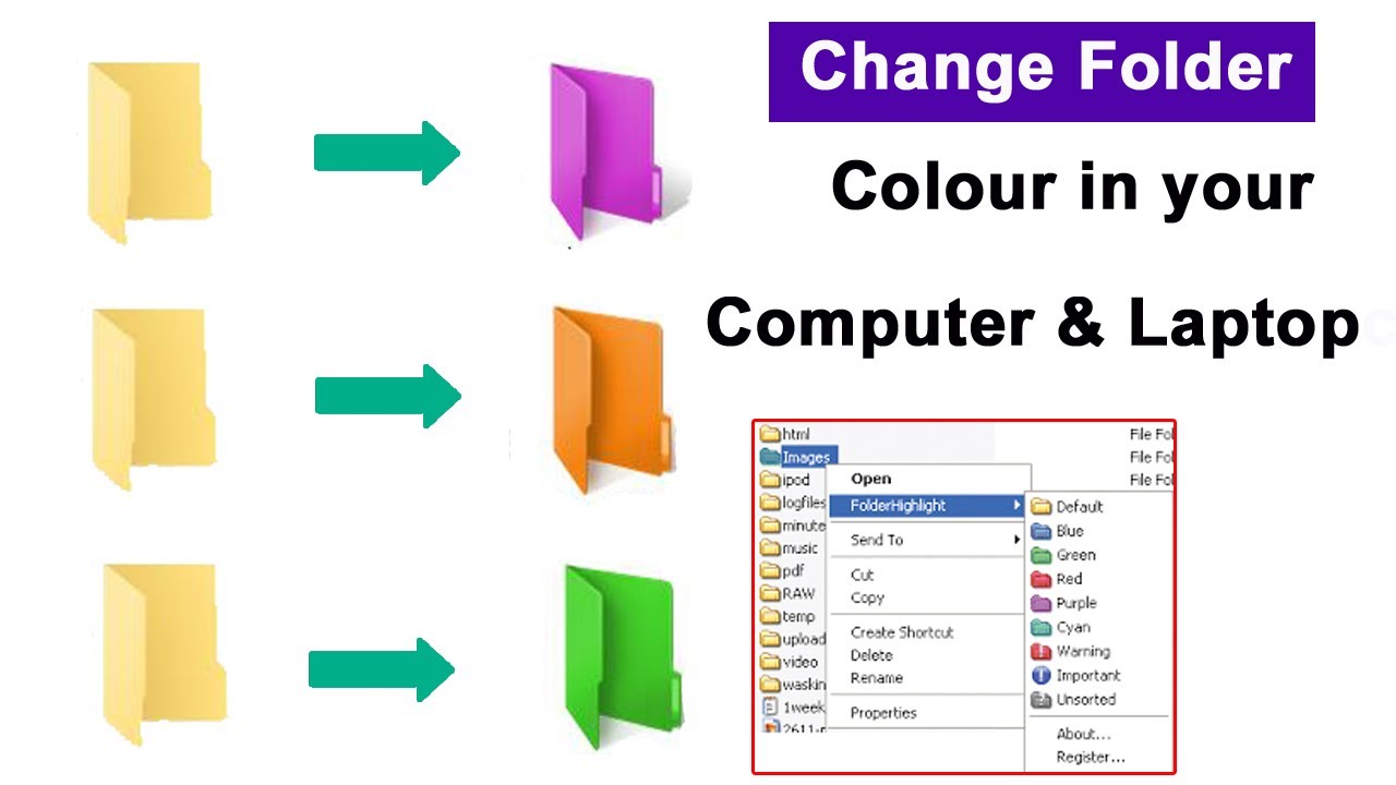 How To Change Folder Color on Your Computer & Laptop - YouTube