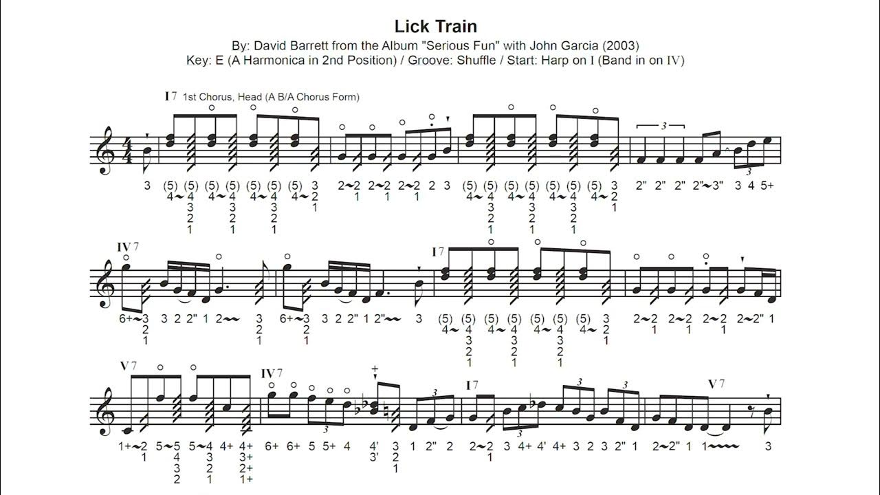 Lick Train by David Barrett (Official Release) Blues Harmonica