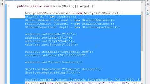 Java SE 5 One to Many Association (Bangla)