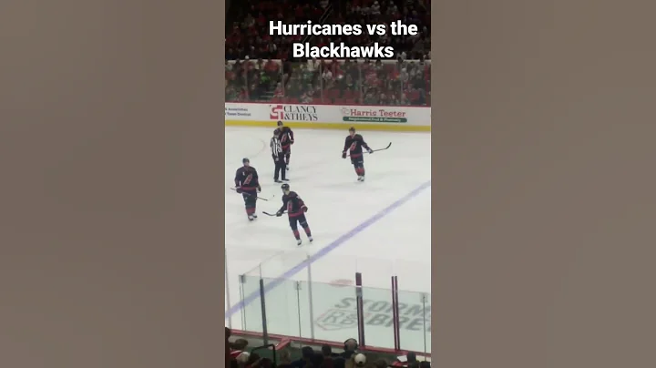 Hurricanes vs the Blackhawks 2022