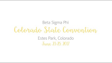 2017 Beta Sigma Phi Colorado Convention