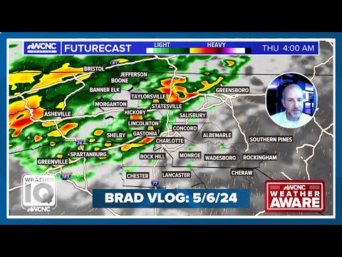 Monday night wx vlog 5/6/2024: Stormy night and stronger storms ahead the next 3 days.