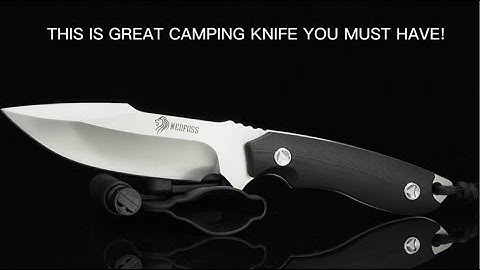 NedFoss Fixed Blade Survival Knife with Fire Starter - Minimalist and Indestructible