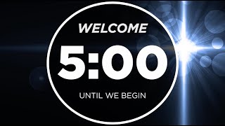 Five Minute Abstract Blue Light (Countdown)