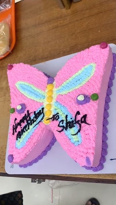 #butterfly cake#vanilla flavour#paris baguette cake#short video viral ...
