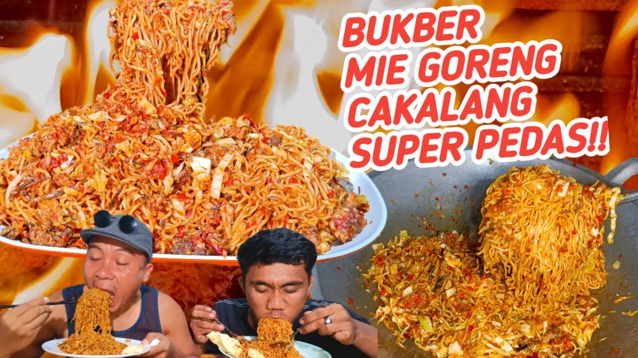LAHAP BRUTAL,,BUKBER MIE GORENG CAKALANG SUPER PEDAS!!