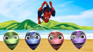 Wrong Heads top Superheroes Challenge | Spidermen Wrong Heads Dame tu Cosita Alien