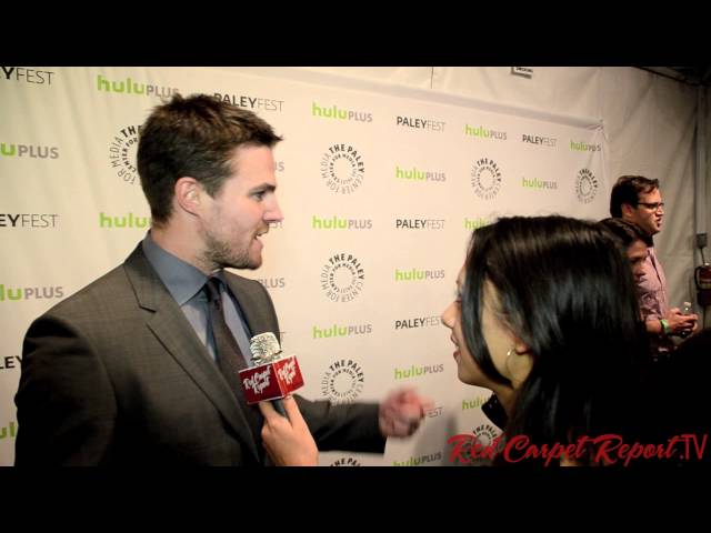 Stephen Amell, star of The CW's Arrow at #PaleyFest2013 @Amellywood class=