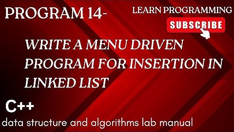 DSA LAB MANUAL || Experiment 14(write a ✍️ program for insertion in linked list )@KBANO2512