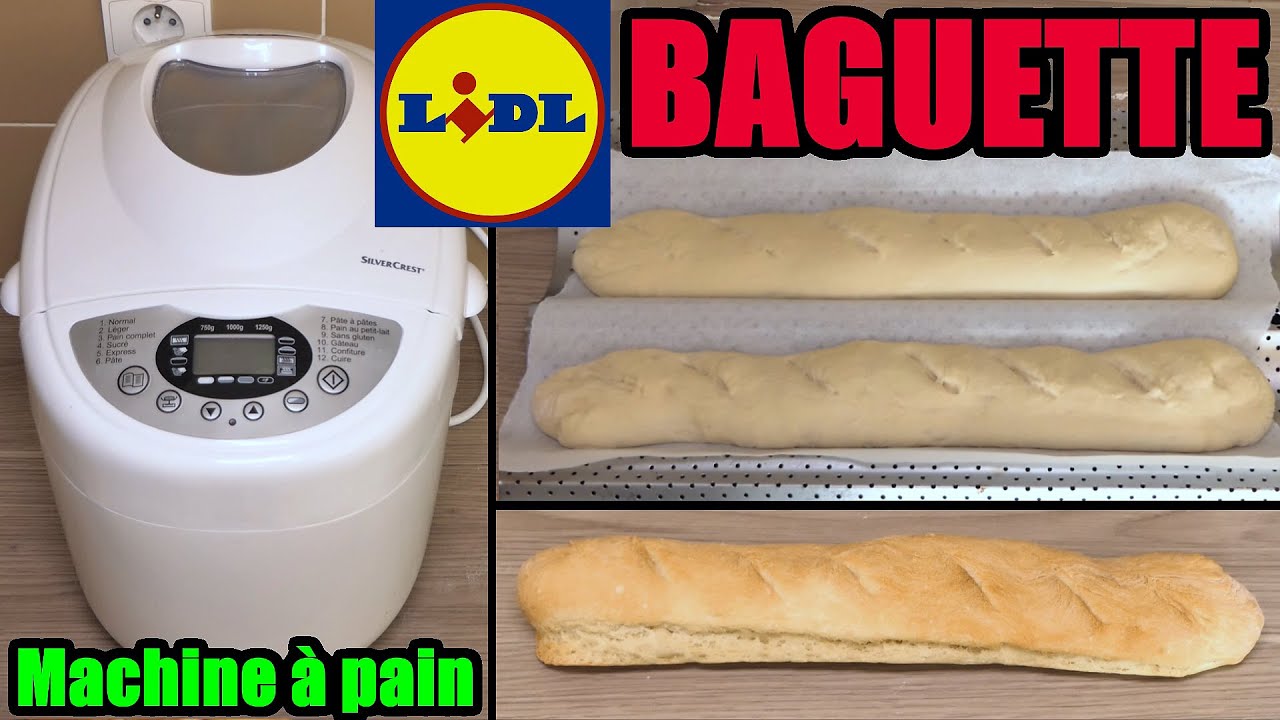 Machine à pain LIDL : baguette française (programme pâte) Bread Maker  Brotbackautomat 