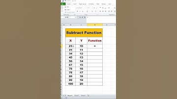 How to Subtract in Excel | Easy Excel Subtraction Formula Tutorial | #exceltutorial #shorts
