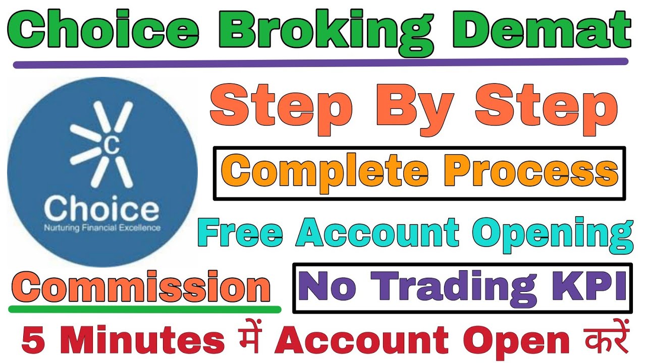how to open Choice Broking Demat account Online Jiffy Choice Broking
