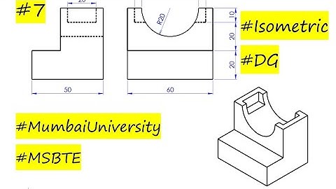 #7 Isometric Projection | Engineering Graphics by Deepak Gupta | Mumbai university | Msbte #dgsir
