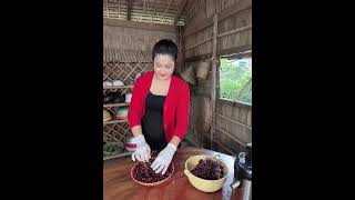Yummy Mini grape cooking with country style