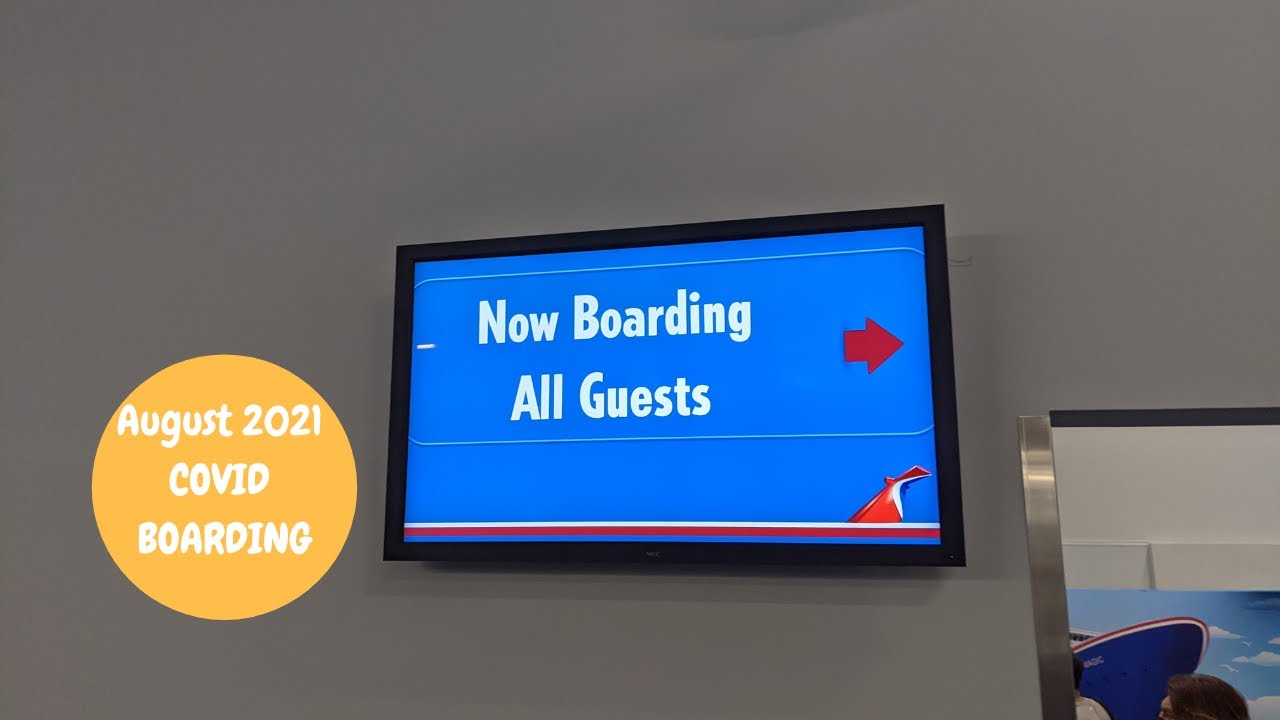 Carnival Magic COVID Cruise Boarding Procedures August 30 2021