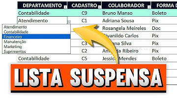 Como Colocar Opções nas Células do Excel Office 365 (Lista Suspensa no Excel Office 365)
