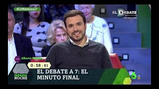 El &#39;minuto de oro&#39; de Alberto Garzón en el debate de La Sexta (20/4/2019)