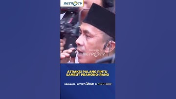 Seru! Atraksi Palang Pintu Betawi Sambut Gubernur Pramono-Rano di Balai Kota #shorts