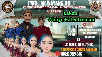 🛑 WAYANG KULIT DALANG KI MINTO DARSONO & KI TATHIT K.W. / LKN ; "WAHYU KATENTREMAN" // BT. DUO-JO