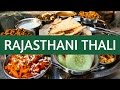 Indian Thali (थाली) - Eating Indian Food (Rajasthani Cuisine - राजस्थानी खाना) in Jodhpur, India