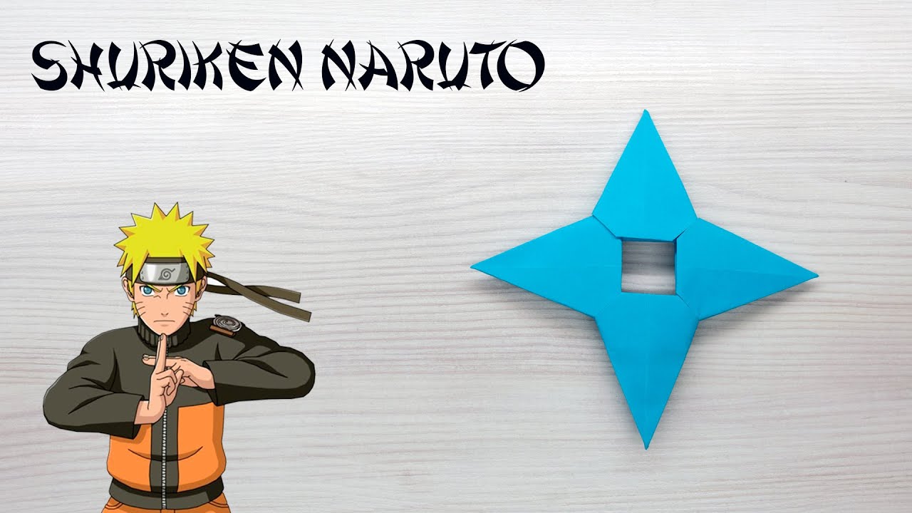 MAKING NARUTO SHURIKEN FROM PAPER - ( How To Make a Paper Ninja Star ) 