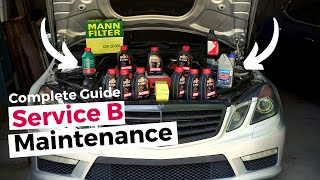 service b mercedes benz! a complete guide showing you how to do each service! *big money saver**