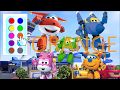 Learning Colors with Super Wings, Jett, Donnie, Dizzy, Jerome by Sunny Happy Kids