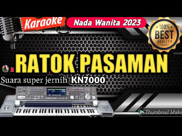 RATOK PASAMAN - KARAOKE MINANG REMIX TERBARU 2023 | NADA WANITA LIVE  FULL HD class=