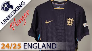 England Away Jersey 24/25 (GrKits2) Player Version Unboxing Review