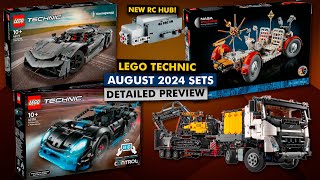 LEGO Technic 2024 August sets revealed  RC Porsche, heavy machinery, and a lunar rover!