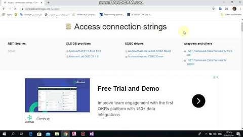 Connect and view Access File using Visual C# Programming Language