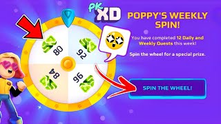 🚨PK XD NEW POPPY'S WHEEL! 😱🤩 || FREE GEMS SPIN IN PK XD || KINGPRO24 screenshot 4