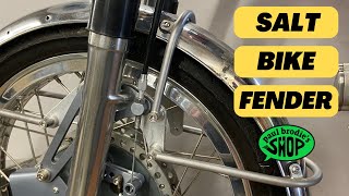 Mounting a fender to the Aermacchi for the SALT FLATS // Paul Brodie's Shop