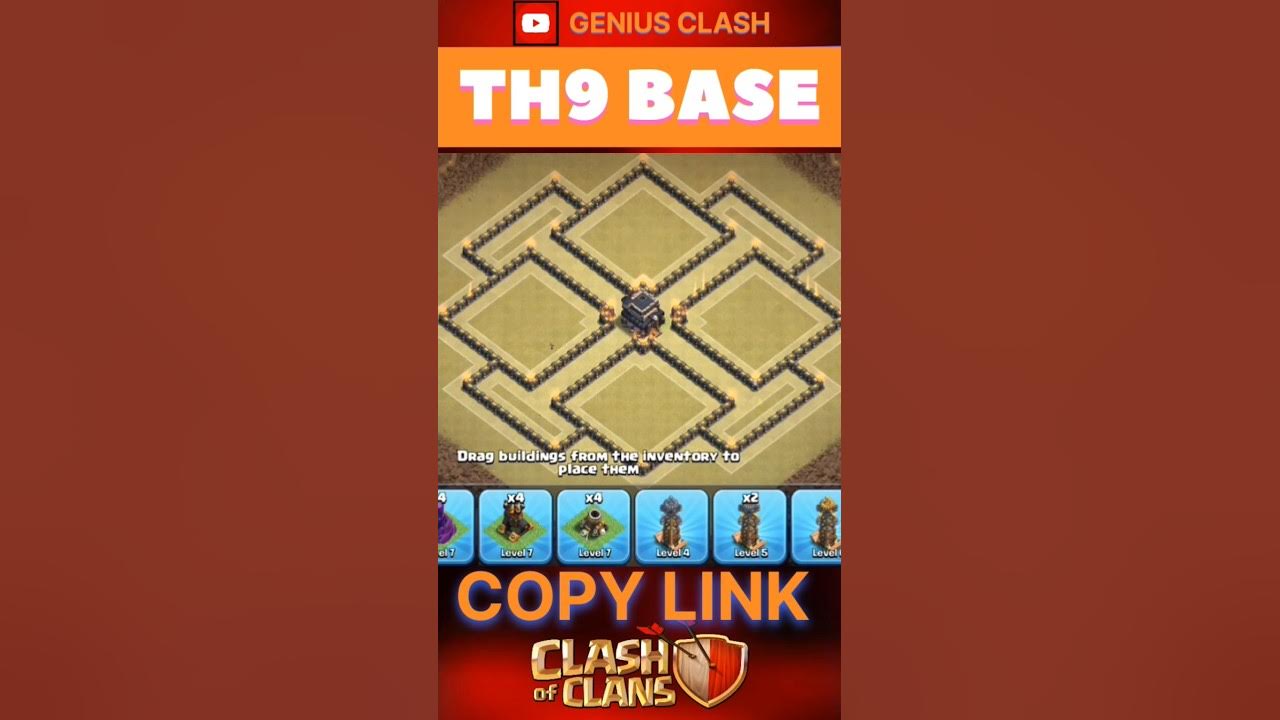Th9 War Base Design With Link #clashofclans #shorts #th9 Th9 War Base Design With Link #clashofclans #shorts #th9