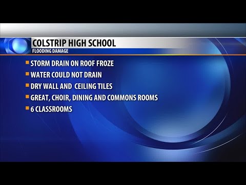 Flooding closes Colstrip High School