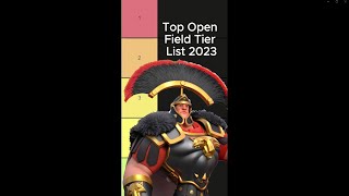 2023 BEST Open Field Pairs Tier List | Rise of Kingdoms