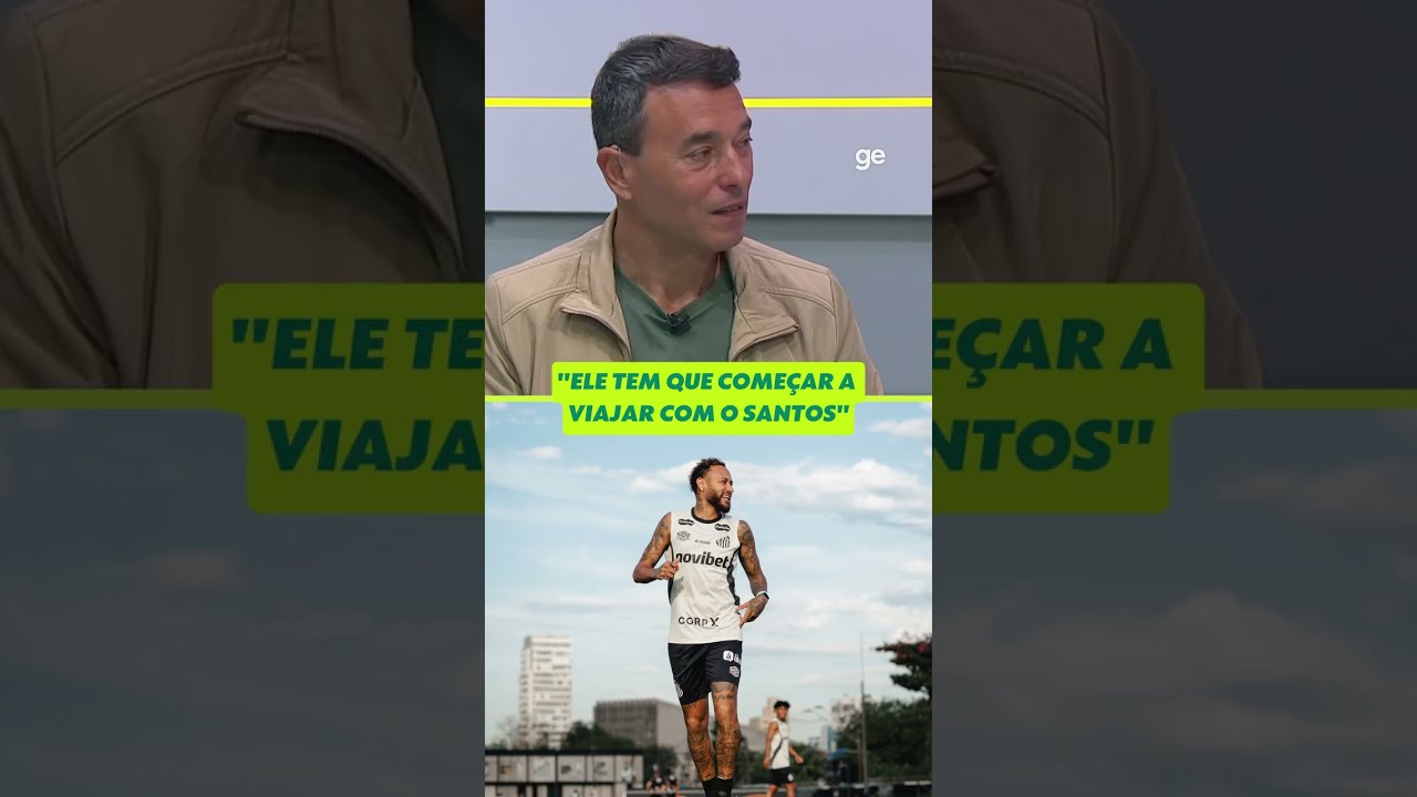 "ELE TEM QUE COMEÇAR A VIAJAR COM O SANTOS", DIZ RIZEK SOBRE NEYMAR | #shorts | ge.globo