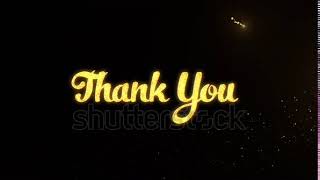 Thank You Particle Text With Alpha