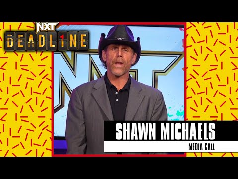 Shawn Michaels NXT Deadline 2023 Media Call