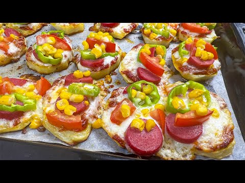 Мини пицца из картофеля! Теста вообще не нужно!!! Быстрый и крутой рецепт
