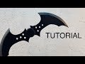 Batarang plegable | Arkham Asylum folding batarang | Tutorial